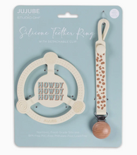 Load image into Gallery viewer, Silicone Teether Ring with Detachable Clip