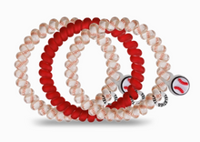 Load image into Gallery viewer, Baseball Spiral Hair Coils- 3 pack