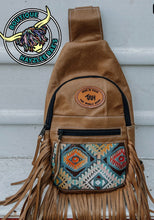 Load image into Gallery viewer, Fringe Leather Sling Crossbody