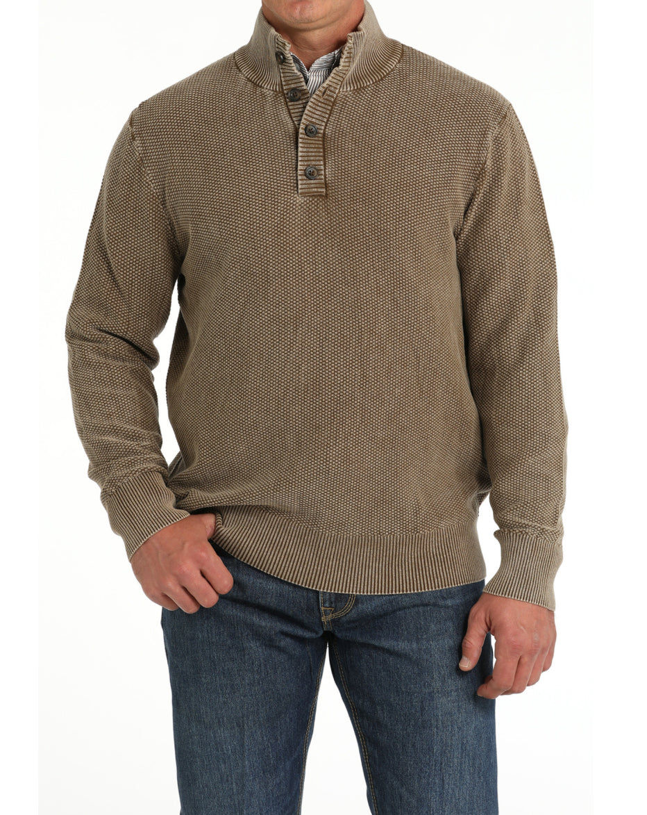 Brown Jaquard Pullover