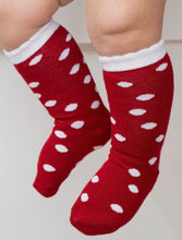 Load image into Gallery viewer, Christmas Scallop Socks
