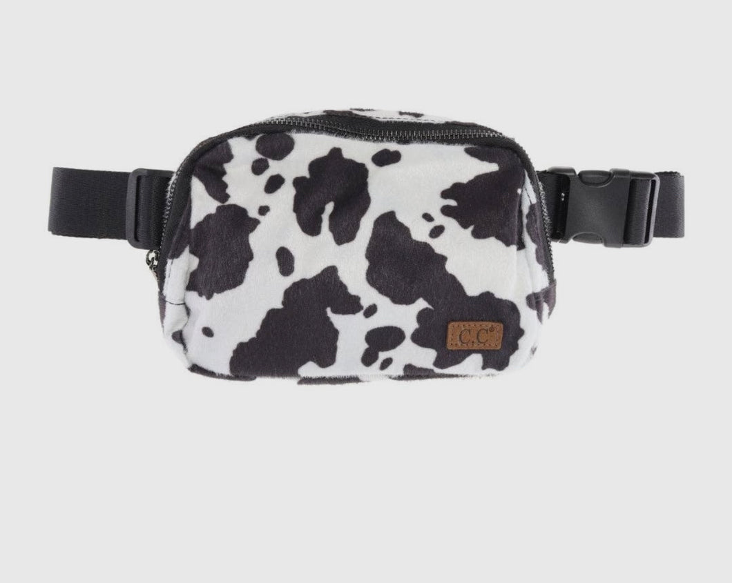 Cow Print Belt Bag