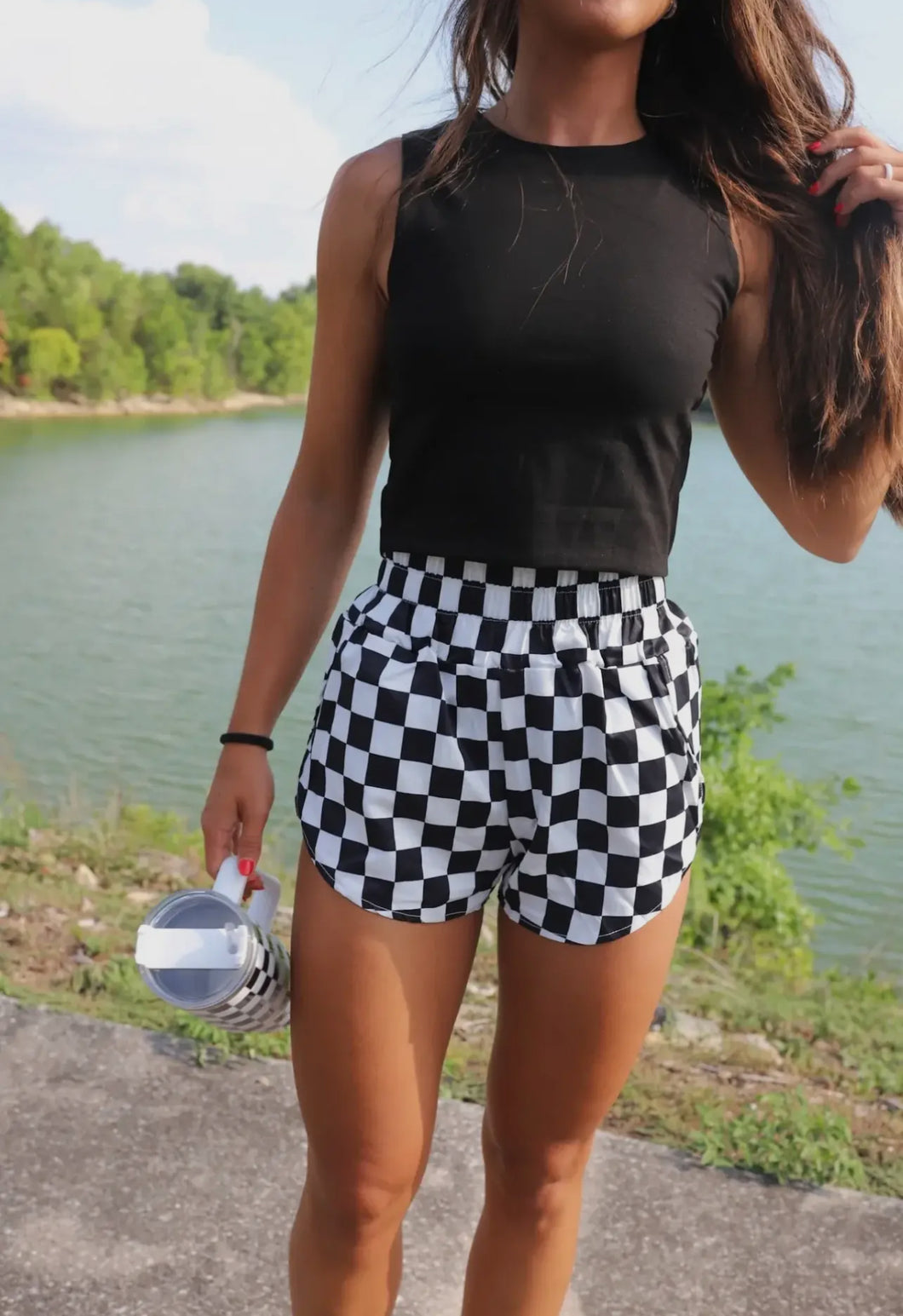 Checkered Shorts- Mama's