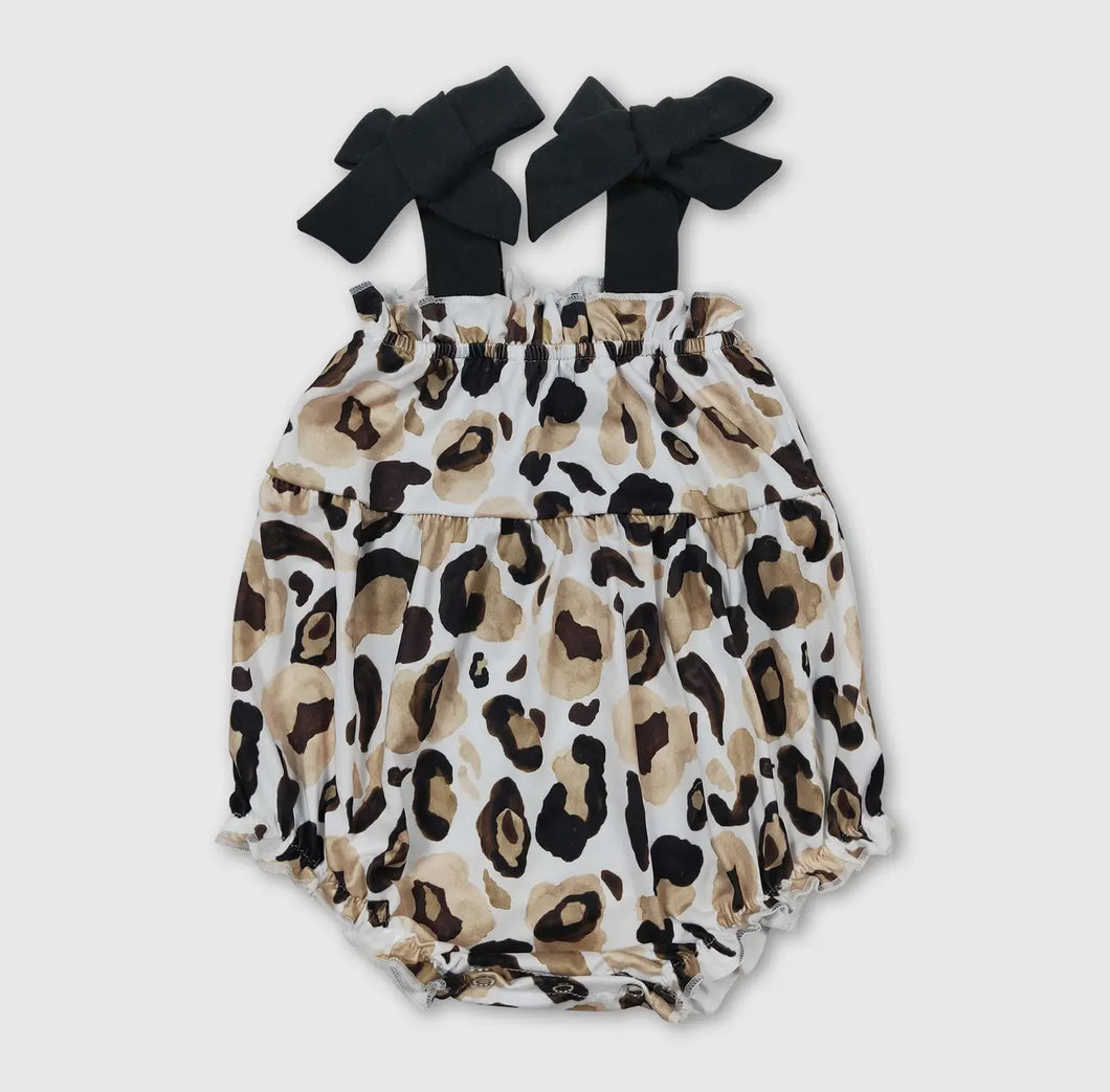 Leopard Tie Romper