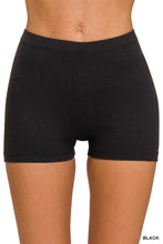 Load image into Gallery viewer, Brushed Microfiber Waistband Biker Shorts
