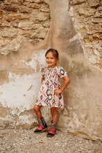 Load image into Gallery viewer, Aztec Flutter Sleeve Dress, 6-7
