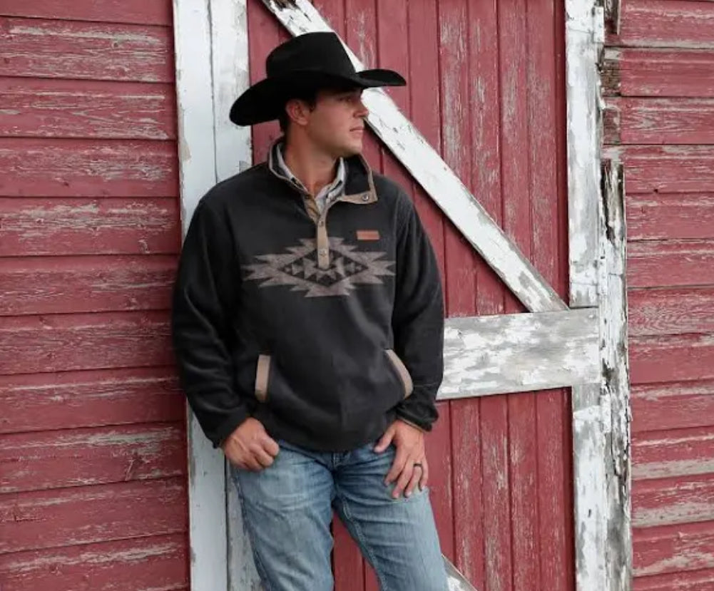 Charcoal Fleece Pullover