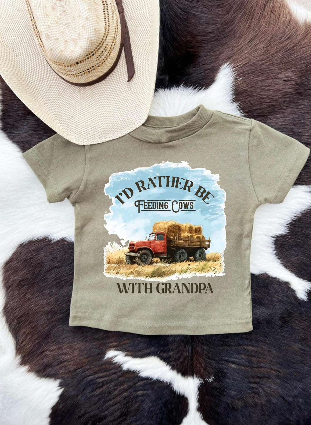 Feeding Cows With Grandpa