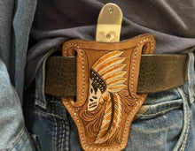 Load image into Gallery viewer, Tooled Knife Sheath
