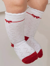 Load image into Gallery viewer, Christmas Scallop Socks
