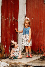 Load image into Gallery viewer, Cactus Floral Cross Romper, Size 0-2T
