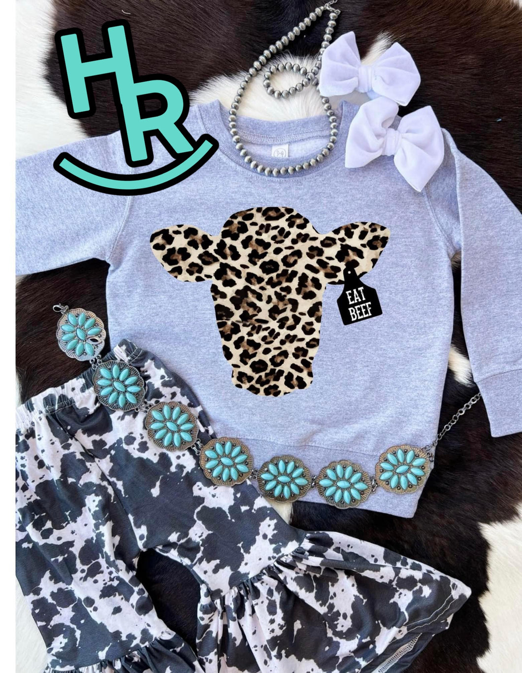 Leopard Cow Sweatshirt