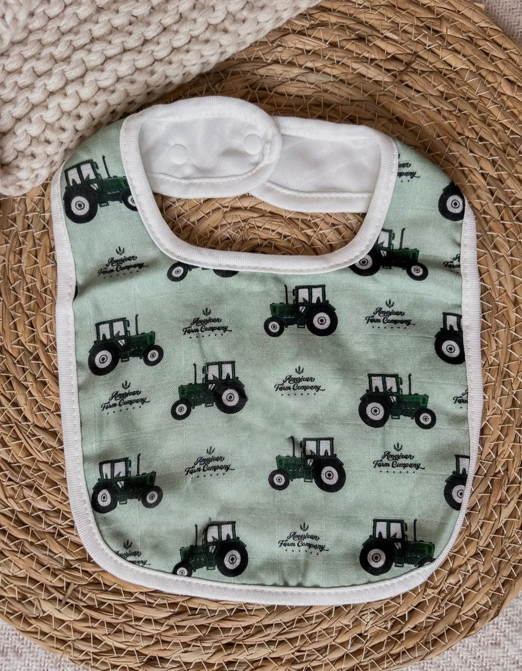 Green Tractor Bib