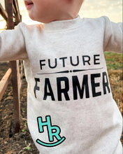 Load image into Gallery viewer, Western ‘Future Farmer’ Baby Fleece One Piece
