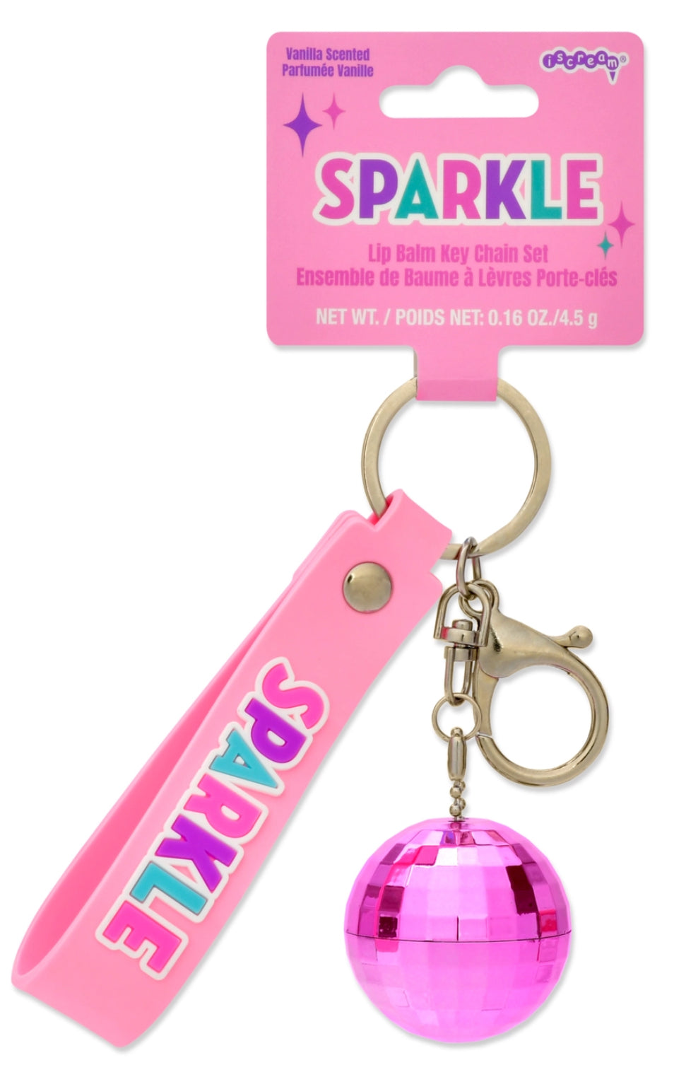 Sparkle Up Lip Balm Keychain