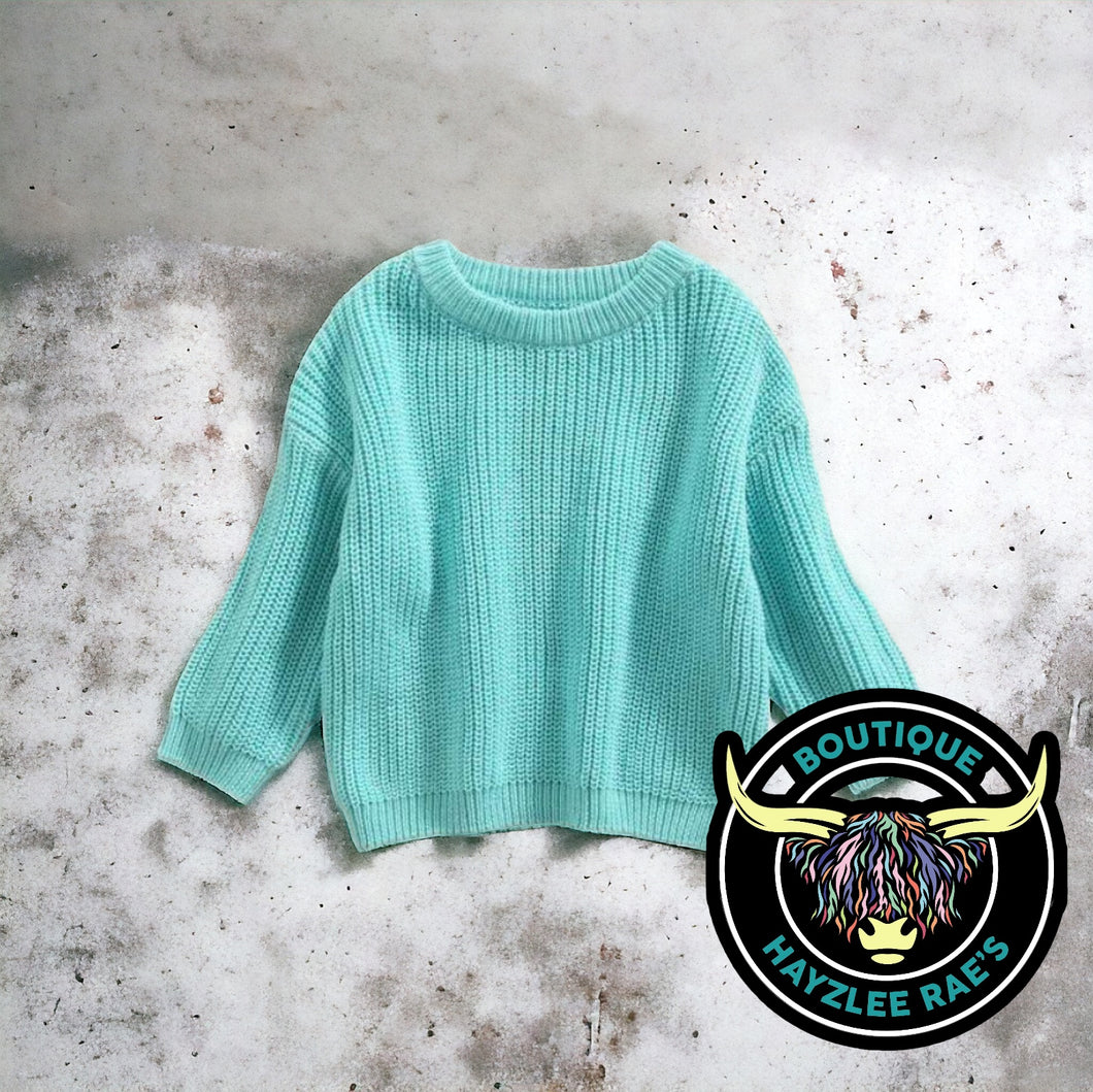 Oversized Sweater- Mint