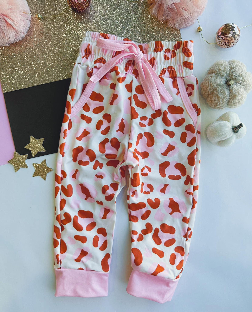 Pink Leopard Joggers