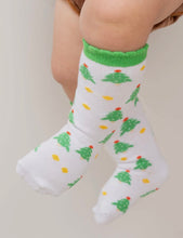 Load image into Gallery viewer, Christmas Scallop Socks
