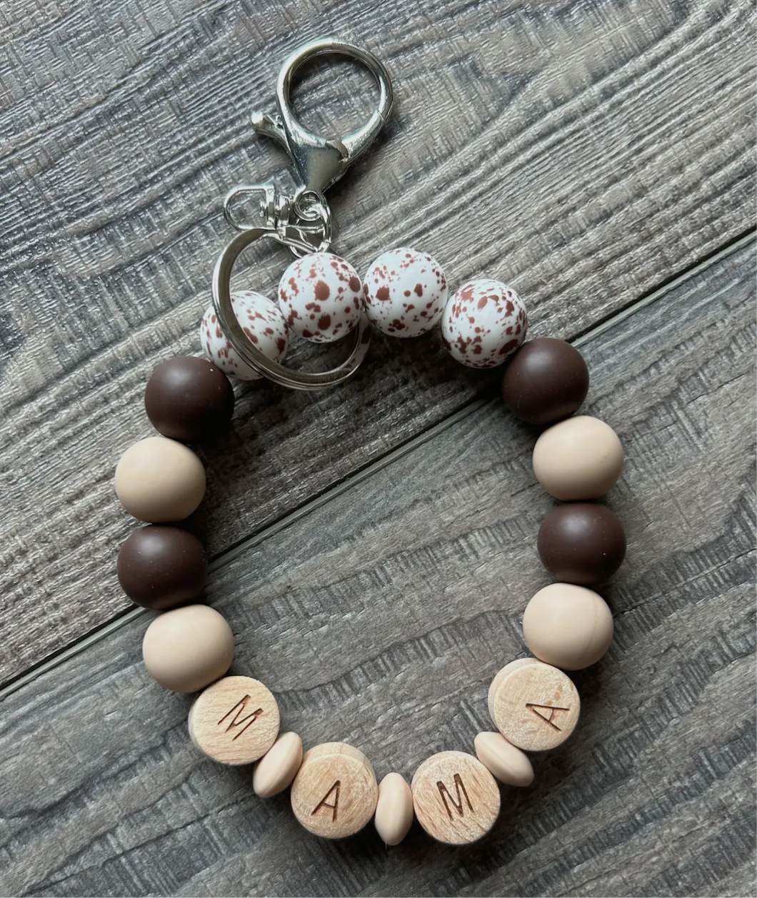 Western Spotted Mama Keychain