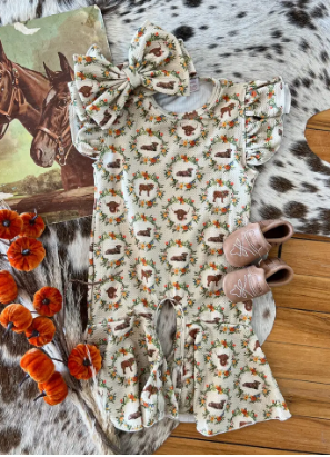 Fall Highland Romper