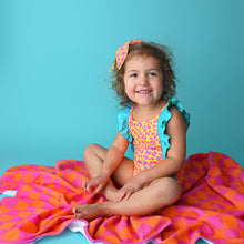 Load image into Gallery viewer, Kelly Cheetah Neon One Piece Swimsuit
