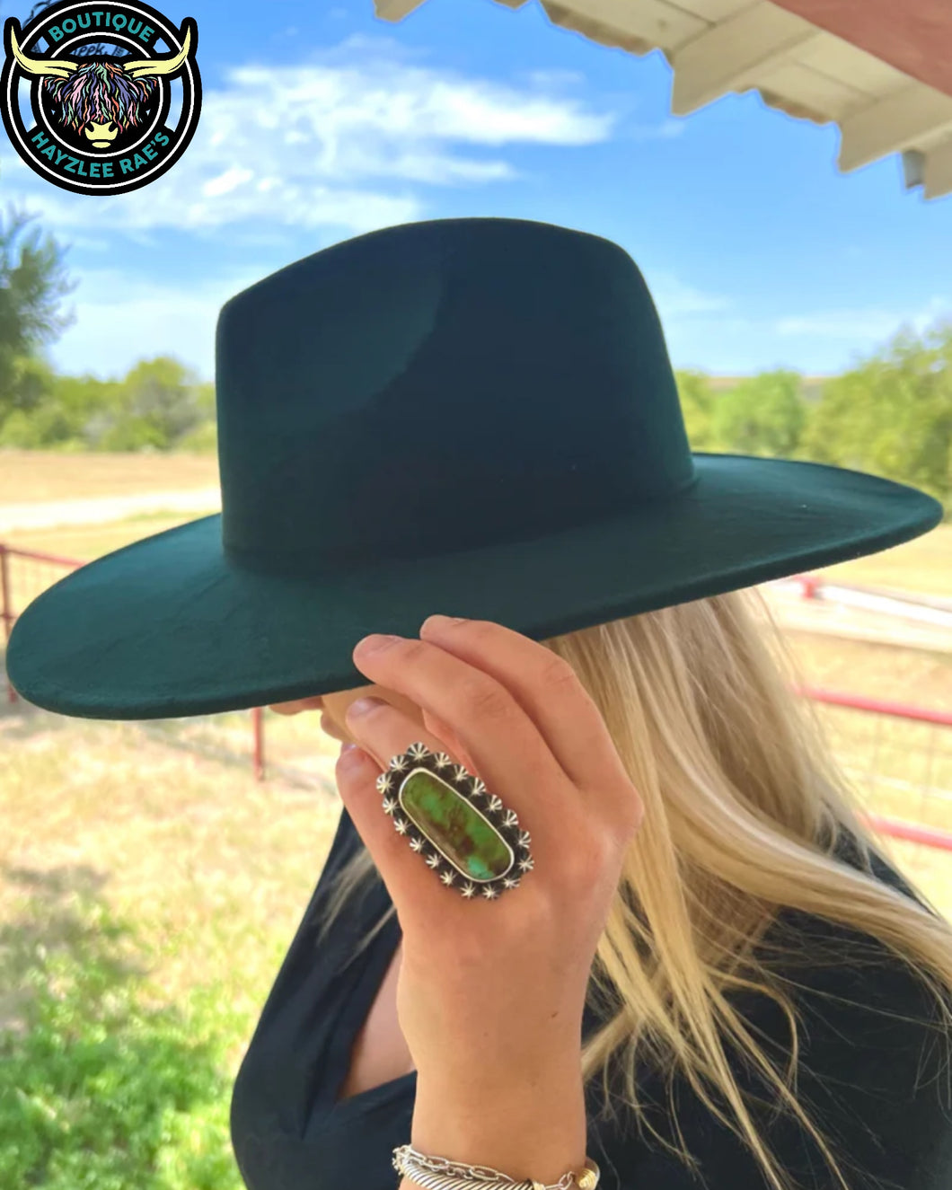 The Jane Hat- Dark Green