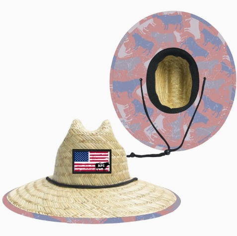 Patriotic Cow Camo™ Adult Straw Hat