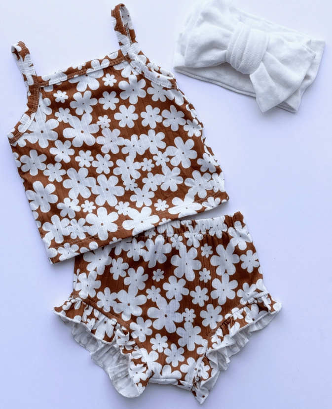 Luna Top and Bloomer Set - Flower Child