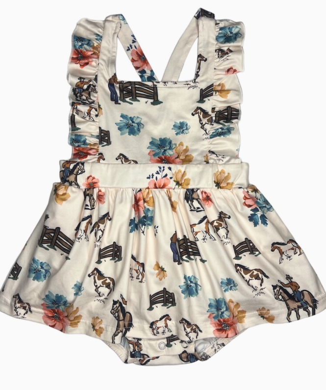 Ranch Hand Cross Romper