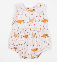 Load image into Gallery viewer, Cottage Chicken Baby Bubble Romper
