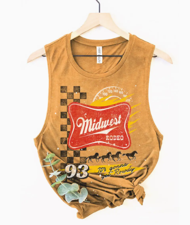 Midwest Rodeo 93 Mineral Graphic Tank Top