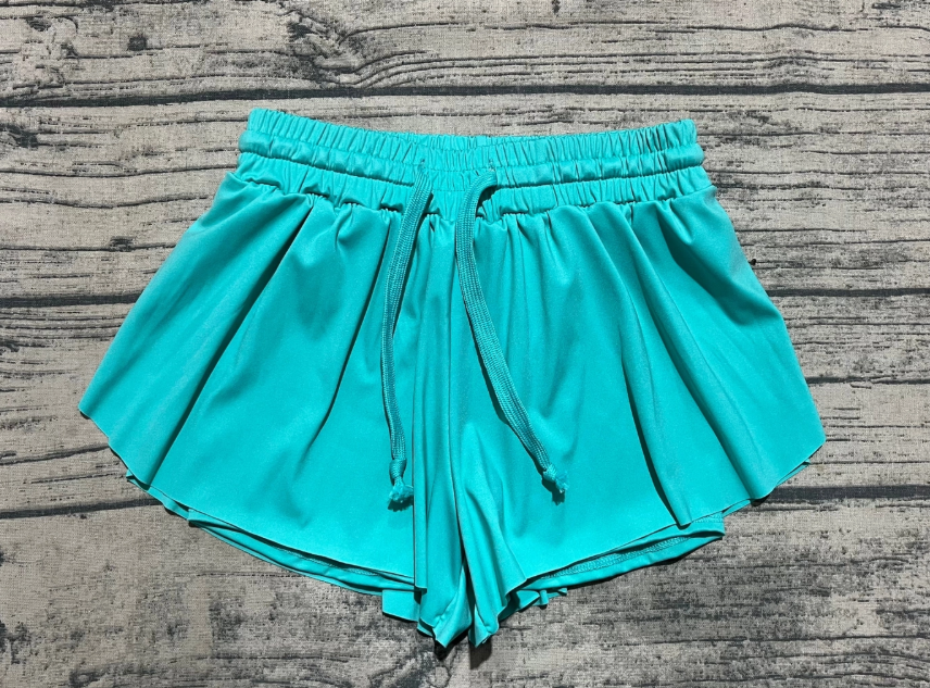 Yoga Shorts- Aqua