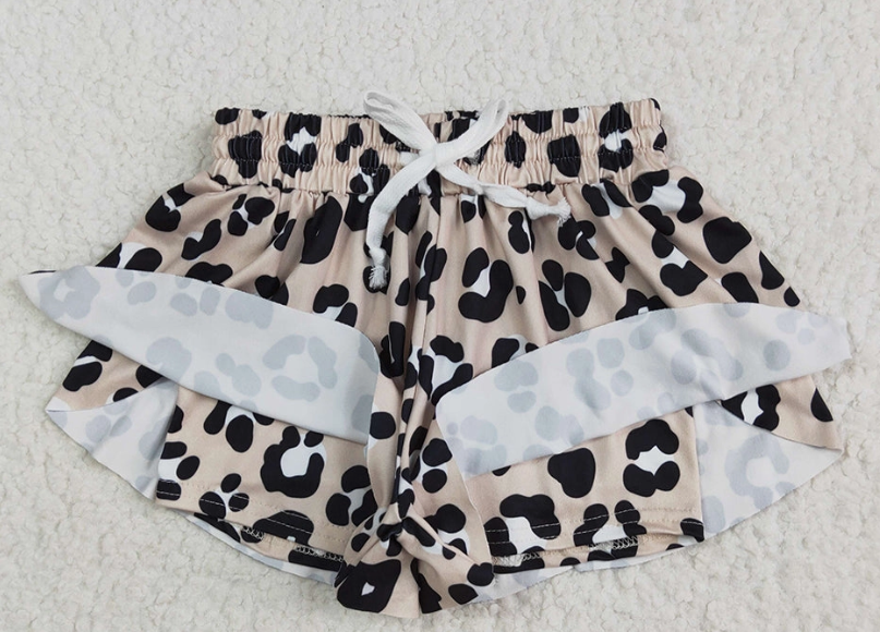 Yoga Shorts- Leopard