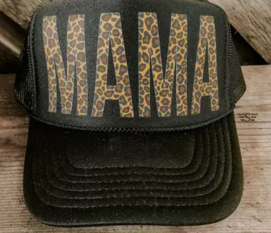 Leopard Mama Trucker Hat