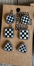Load image into Gallery viewer, Western Check Earrings
