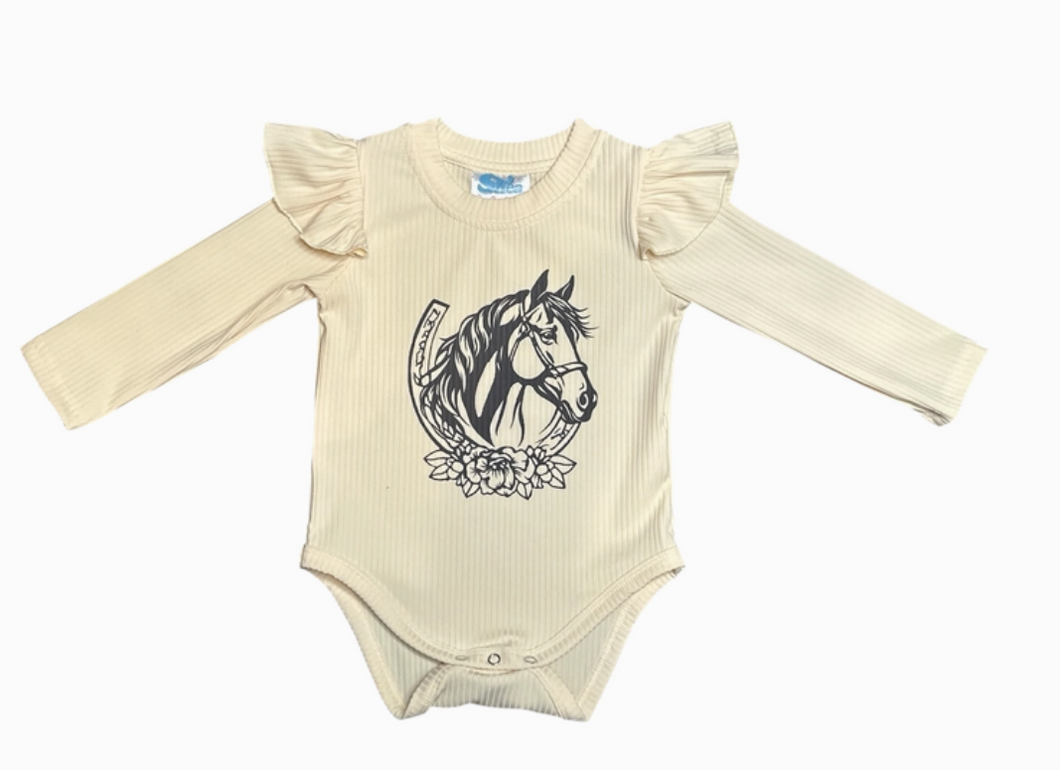 Horseshoe LS Onesie