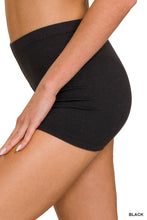 Load image into Gallery viewer, Brushed Microfiber Waistband Biker Shorts
