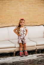 Load image into Gallery viewer, Brown Cowprint Romper, 0-5T
