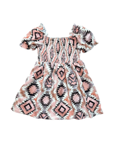 Load image into Gallery viewer, Aztec Flutter Sleeve Dress, 0-5T
