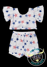 Load image into Gallery viewer, Star Printed Crop Top W/ Matching Shorts
