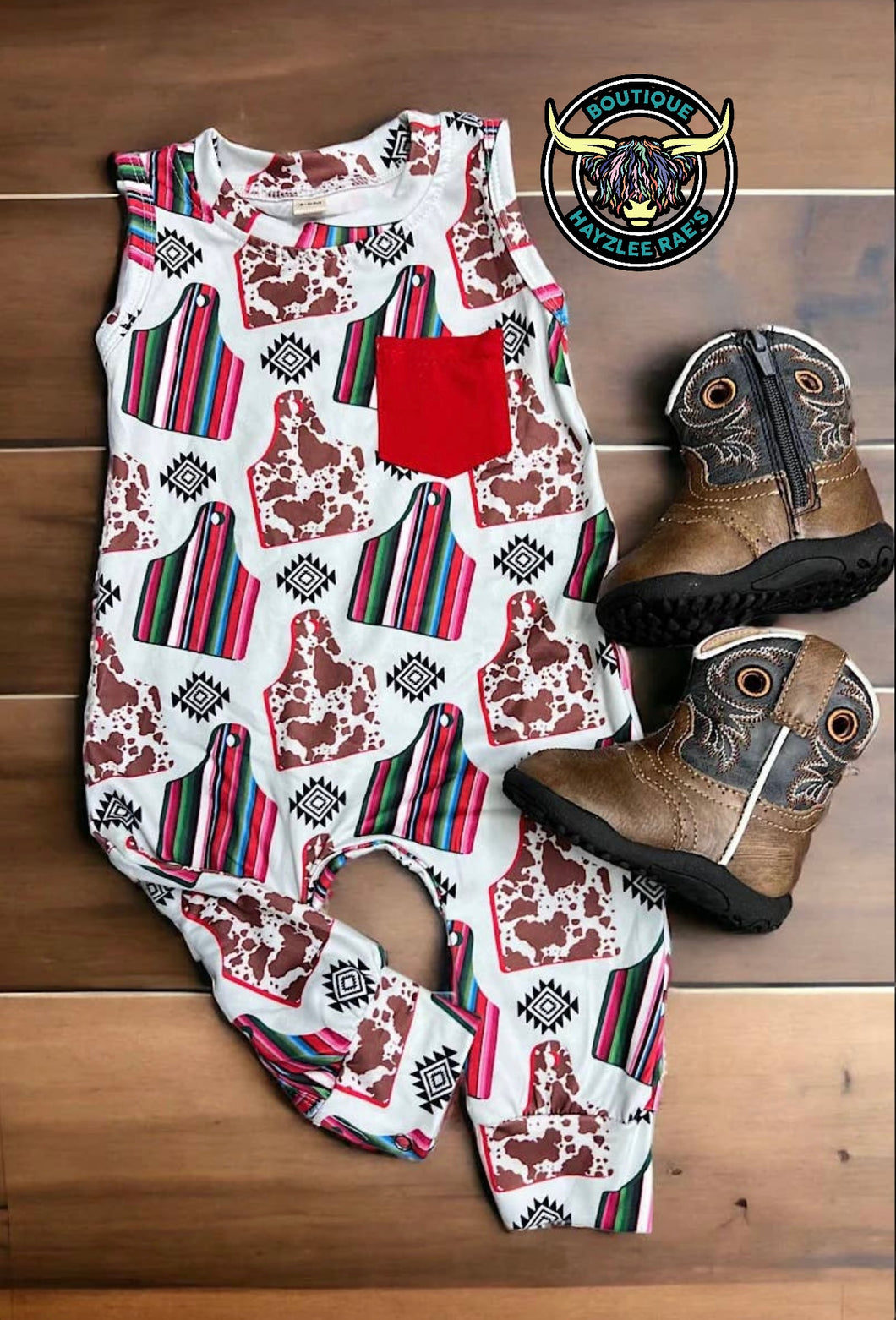 Cow Tag Romper