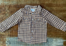 Load image into Gallery viewer, PLAID LONG SLEEVE PEARL SNAP SHIRT
