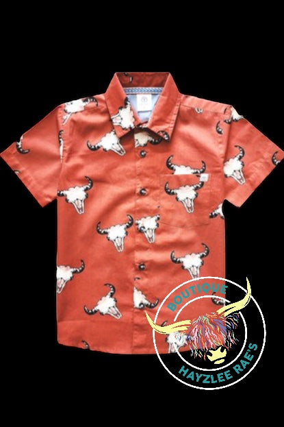 Bull Skull Button up