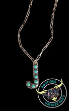 Load image into Gallery viewer, Turquoise Initial Necklace
