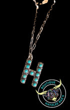 Load image into Gallery viewer, Turquoise Initial Necklace
