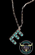 Load image into Gallery viewer, Turquoise Initial Necklace
