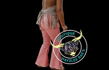 Load image into Gallery viewer, Pink Denim Flares

