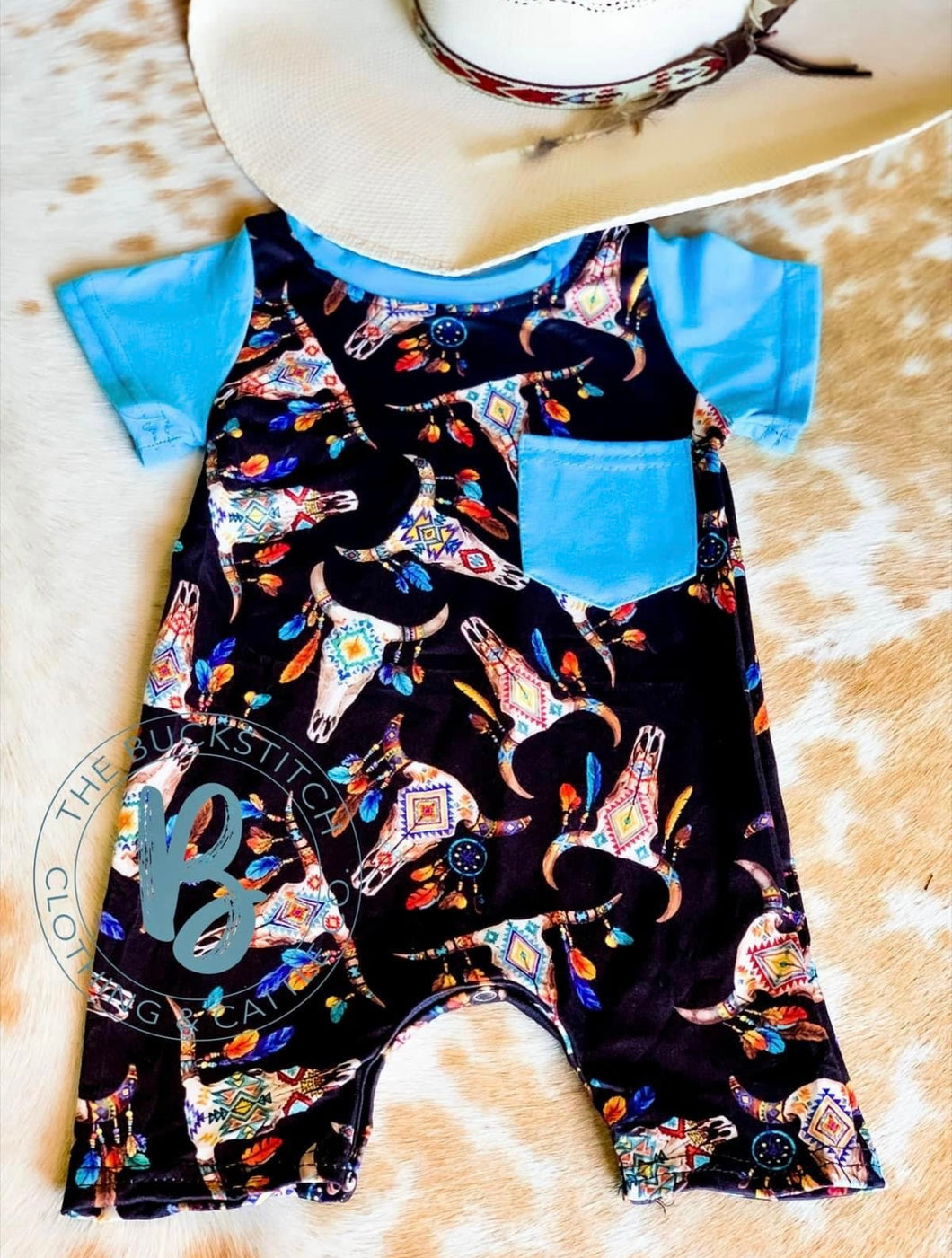 Bull Skull Romper